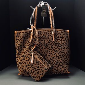 Brown Leopard Tote